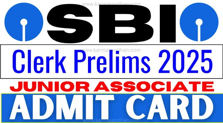 SBI Clerk Admit Card 2025
